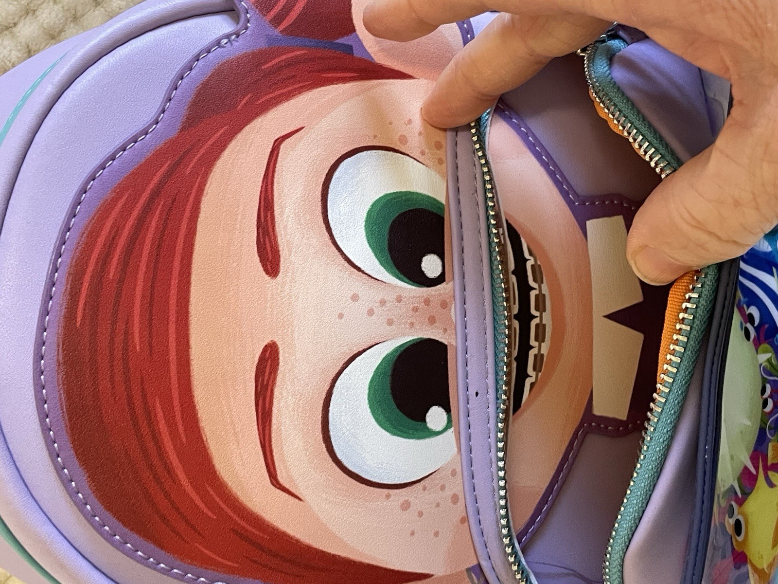 Disney Pixar Moments Finding Nemo Darla Fish Tank Loungefly Mini Backpack Bag