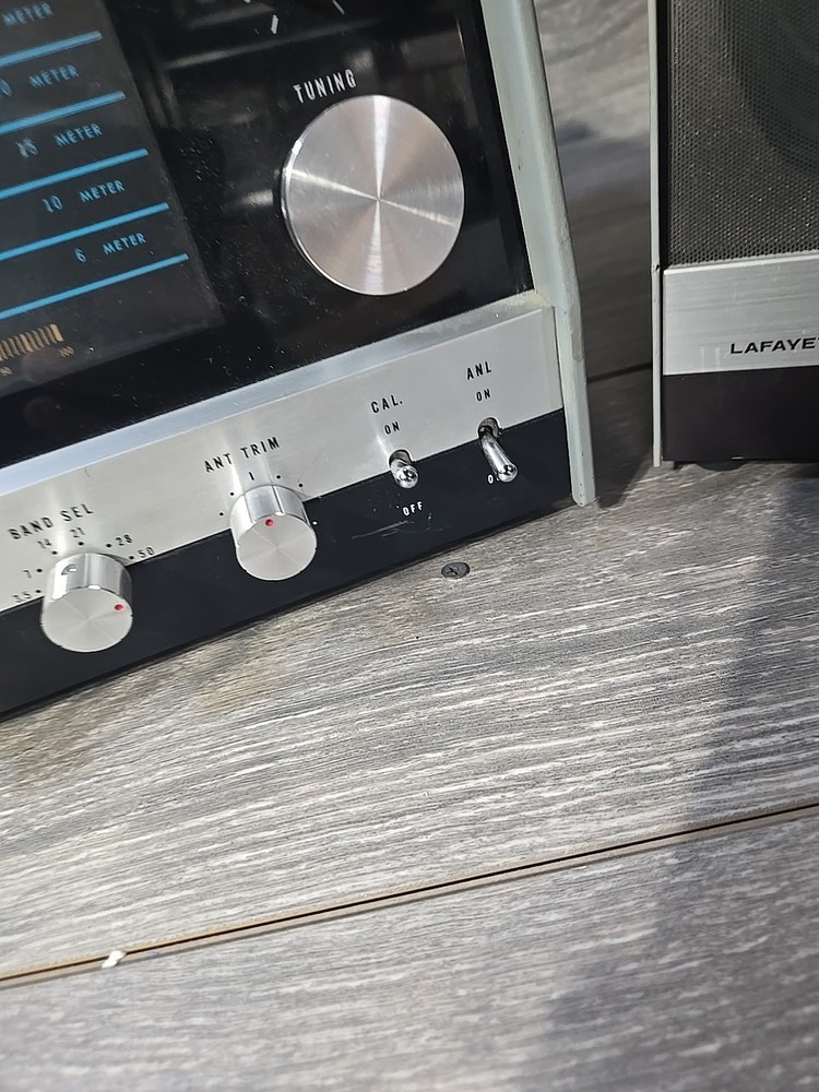 Lafayette HA-800B Solid State Communications Receiver W/ HE- 48C Speaker Tested