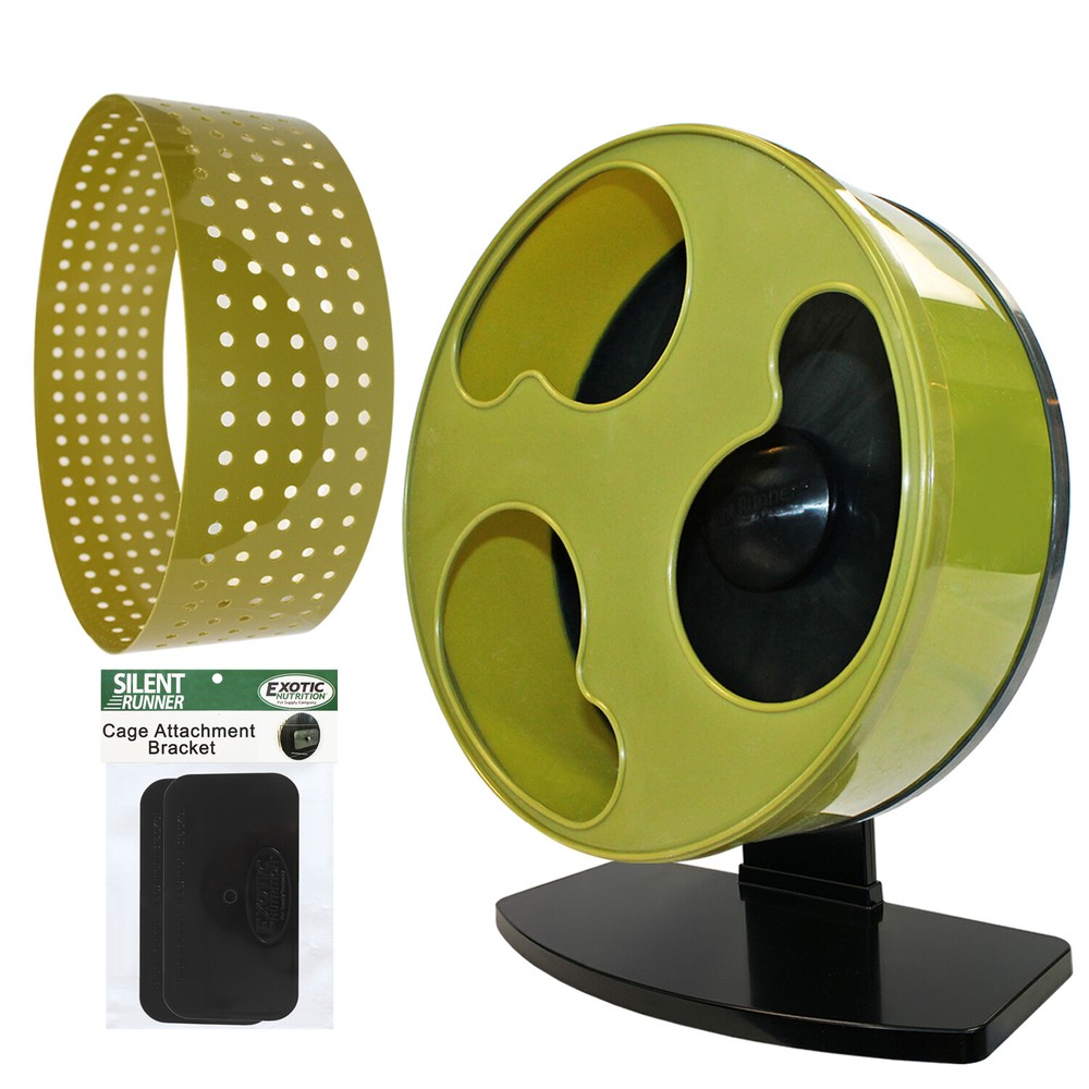 Silent Runner Wheel 12" WIDE + Autoclean Track + Cage Attachment - Package Set