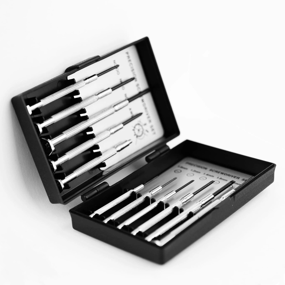 11pc Small Precision Screwdriver Set Mini 6 Sizes Flat Philips for Watch Glasses
