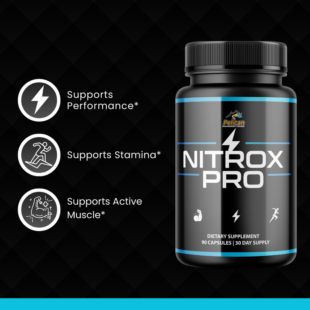 NITROX PRO- Bodybuilding & Weight Support- 2 Bottles- 180 Capsules