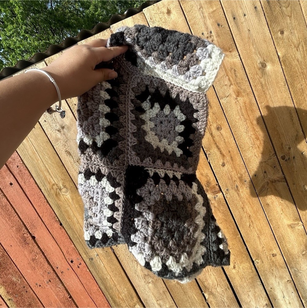 Handmade Crochet Granny Square oversized balaclava