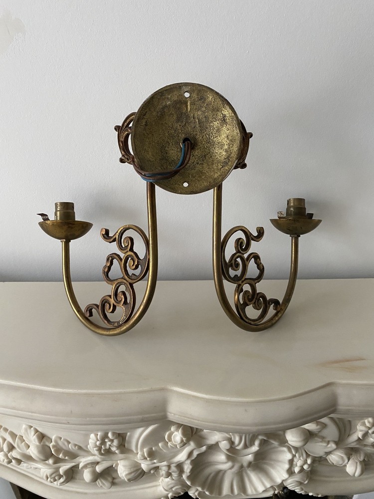 Antique Brass Wall Candle Sconces
