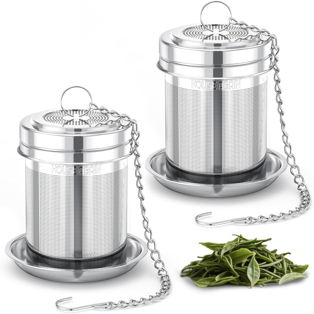 2 Pack Tea Strainers for Loose Tea, Extra