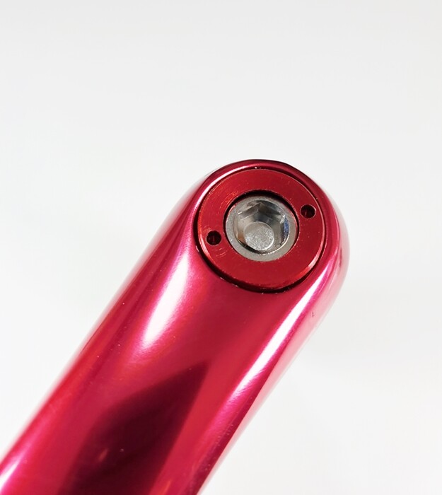 Bottom Bracket Crank Bolts with Anodized Caps - M8 Square Taper SILVER