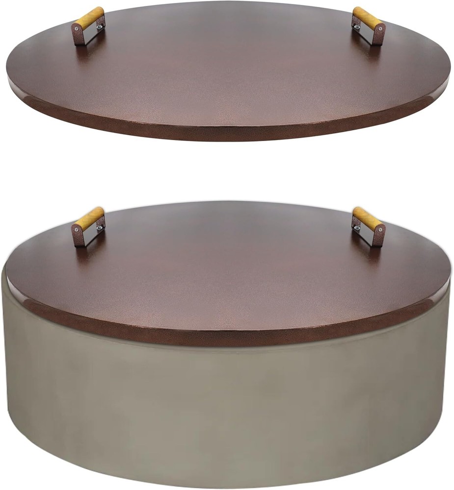 Fire Pit Lid 38" - Compatible for Fire Pit Inside Dia Up to 36"