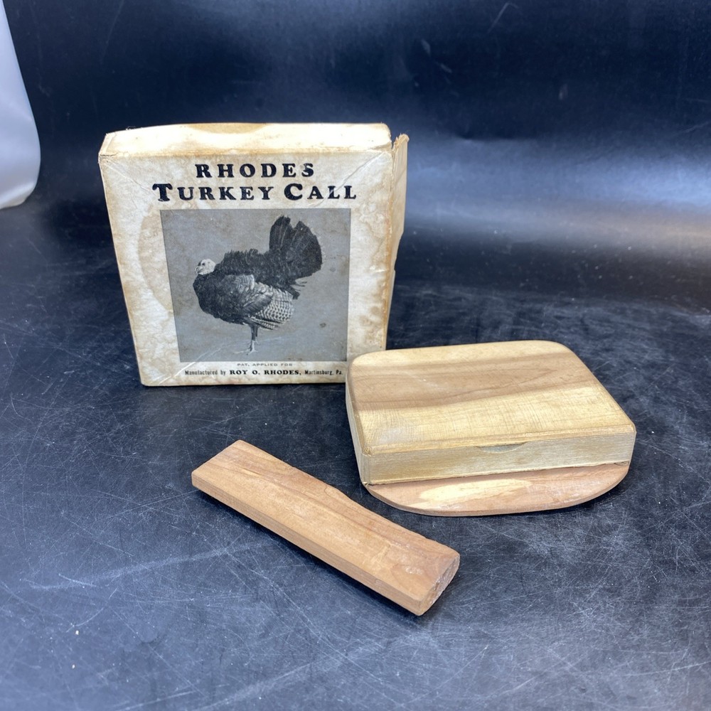 Vintage Rhodes Turkey Call Scratch Box