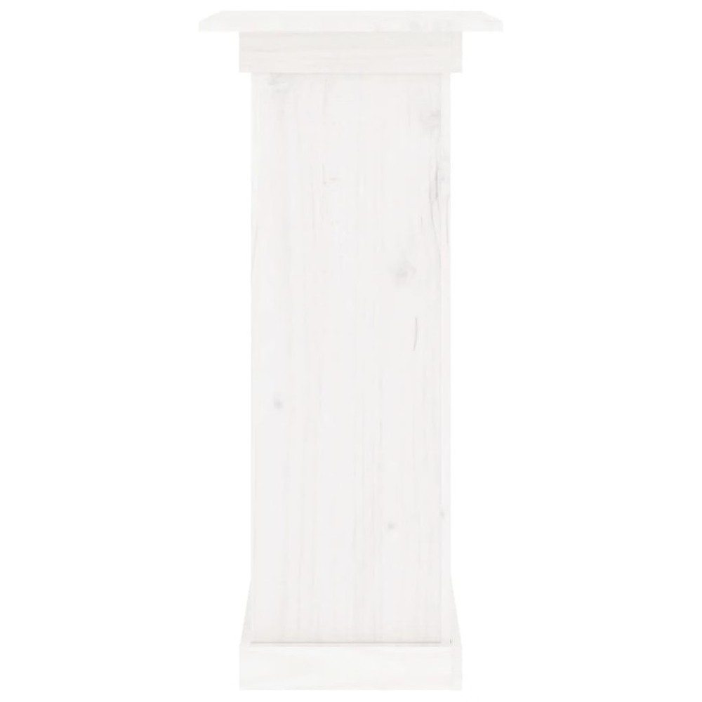 Flower Stand White Solid pine wood Medium Decorative Inlays