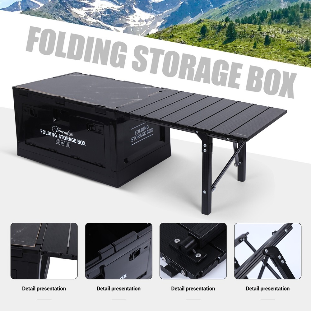 Storage Bin, Collapsible Boxes with Table Collapsible Storage Bins Folding Table