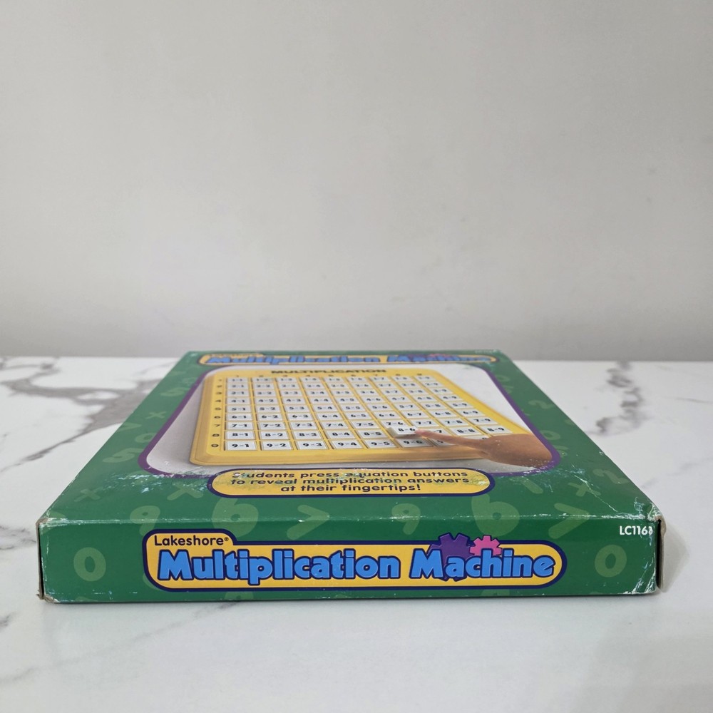 Lakeshore Multiplication Math Machine LC1168 Learning Toy Open Box