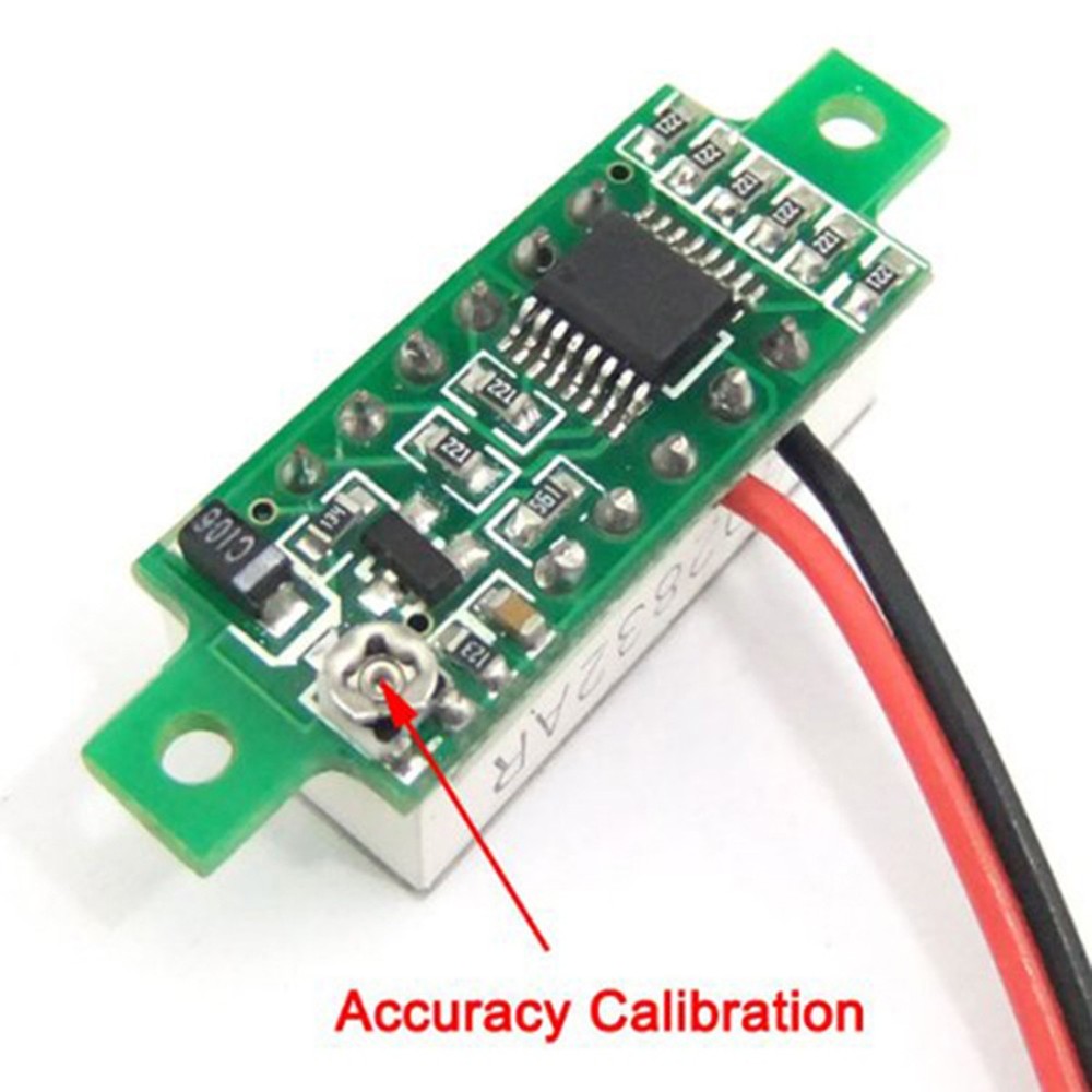 Two-wire Digital Voltage Meter Dc LED Display Bright Red Voltmeter
