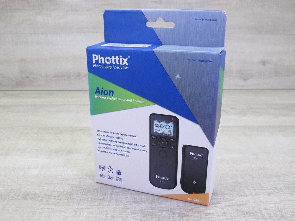 Wireless Digital Timer and Remote for Nikon NOS Phottix Aion