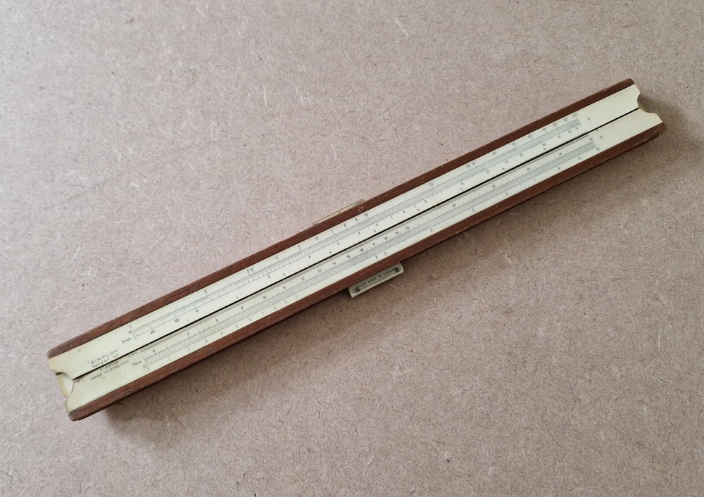Vintage Simplon Bilateral 413308 Engineering Slide Rule