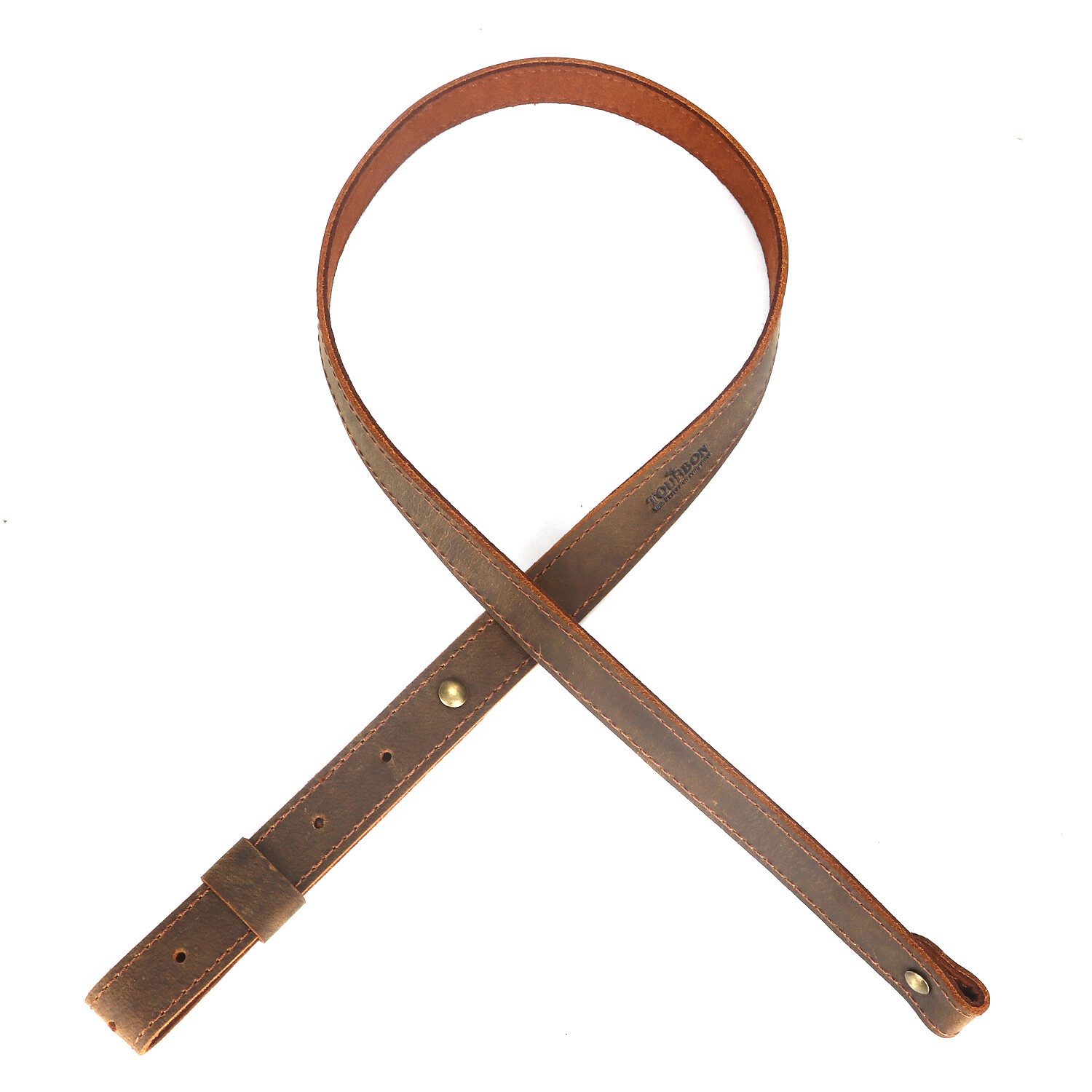 Tourbon Buffalo Leather Rifle Gun Sling_Crazy Horse Adjustable Handmade_1" Wide