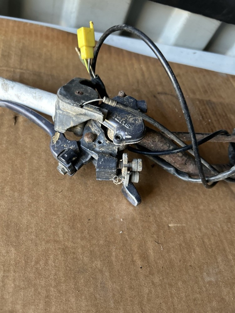 Suzuki Lt80 Handlebars And Switch Thumb Throttle Cable OEM Untested