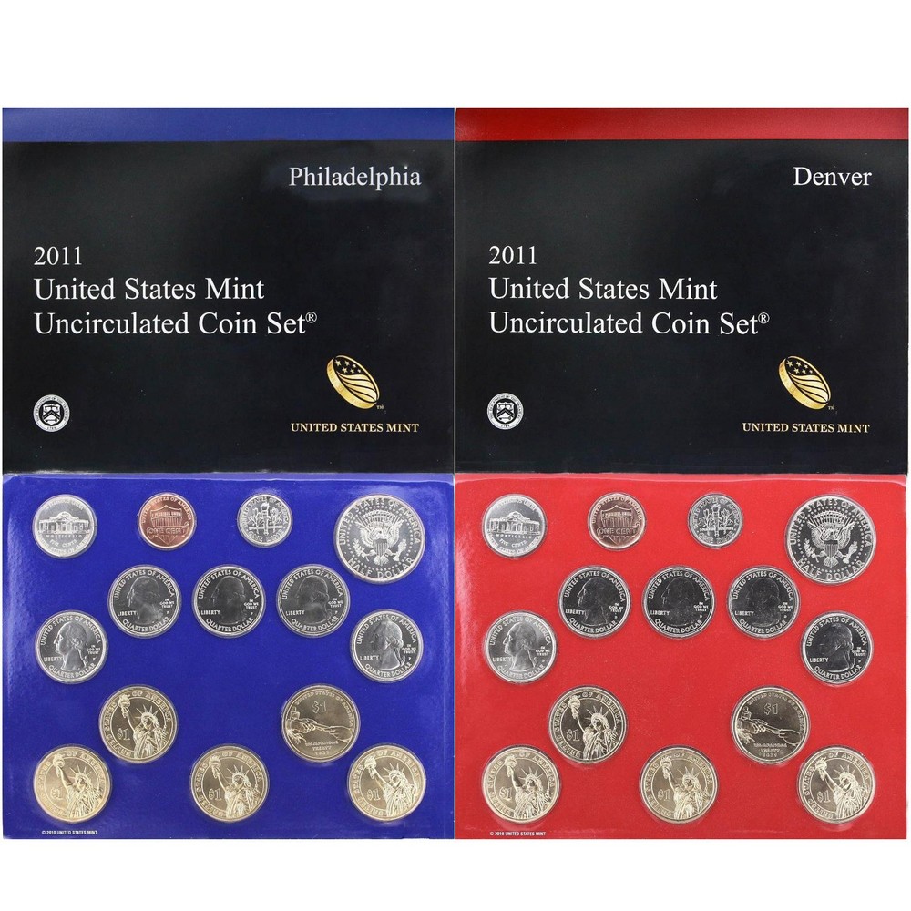 2011 Mint Set Original Plastic 28 BU US Coins BU