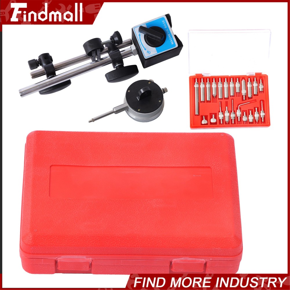 Findmall Dial Indicator, Magnetic Base & Point Precision Inspection Set