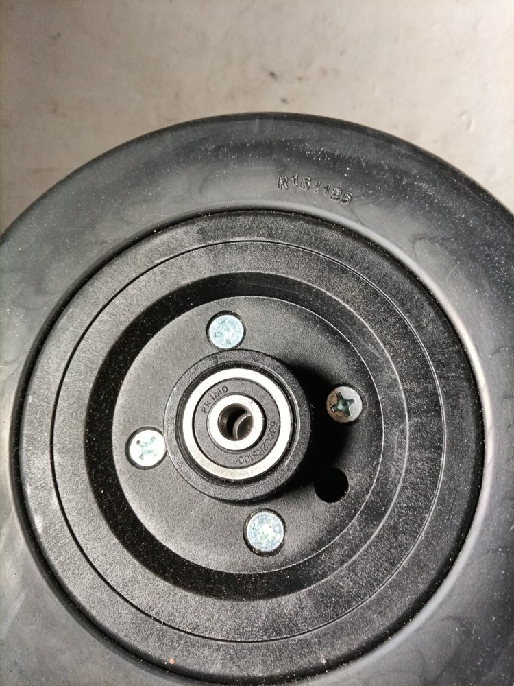 8x2 Black Solid Caster Wheel 638c2rs100 Bearing