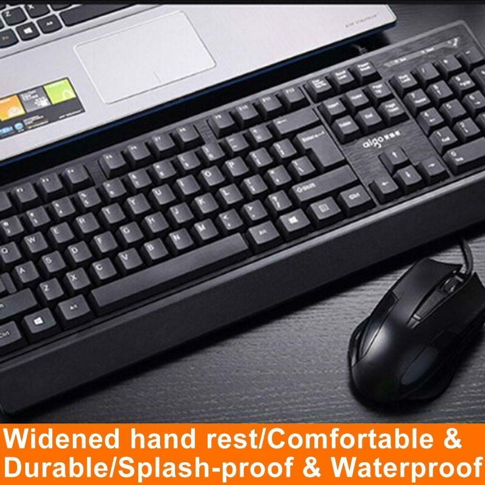 Keyboard & Mouse Gaming Wired 104 Keys Combo Silent Set For Windows & mac