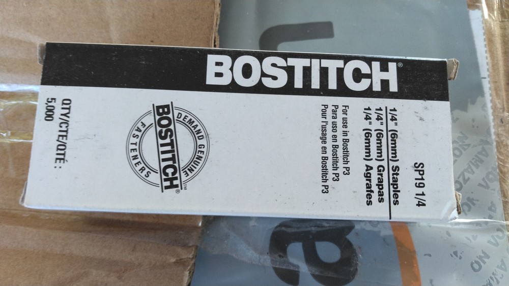 38 Boxes Stanley Bostitch P3 1/4" Staples Stapler Case (SP191/4) Authentic!