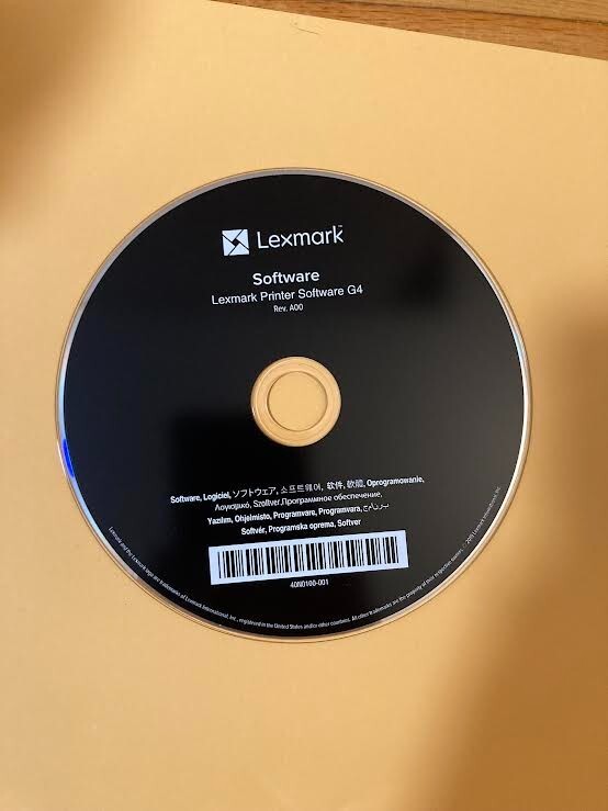 Genuine Lexmark Printer Software G4  CD ROM Software CD Driver Disk