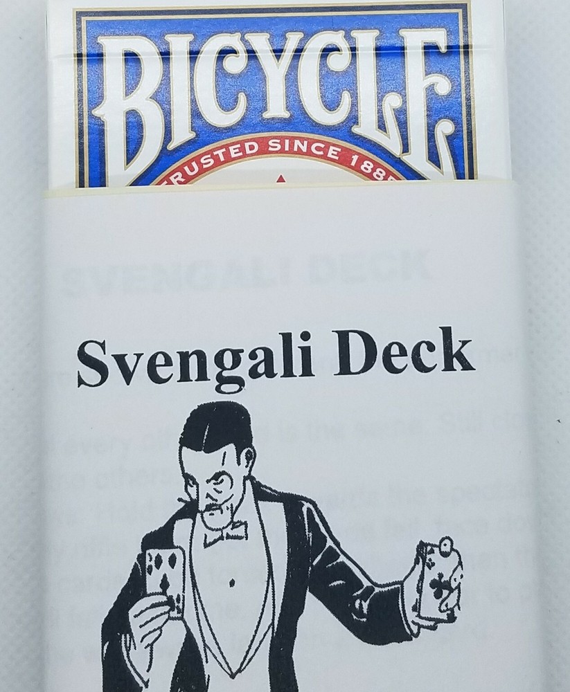 Magic Cards EZ To Learn Bicycle Blue Back Svengali Deck-NEW!