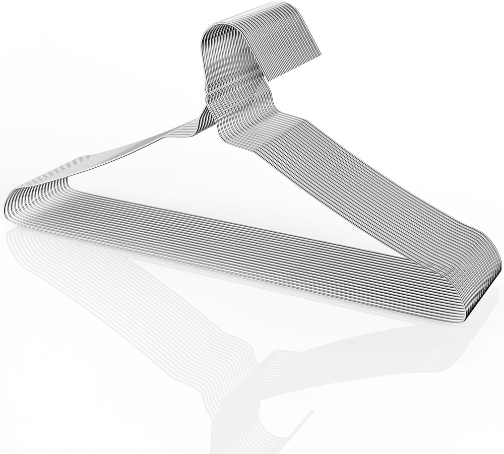 Metal Hangers - 20 Pack, Wire Coat & Clothes Hangers
