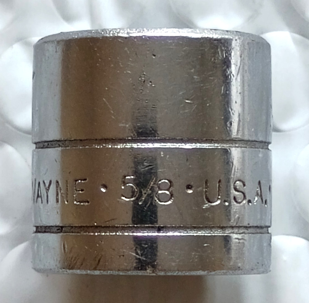 S-K TOOLS WAYNE USA 45120, 3/8" DRIVE, 5/8" SOCKET, SHALLOW, 12 POINT.