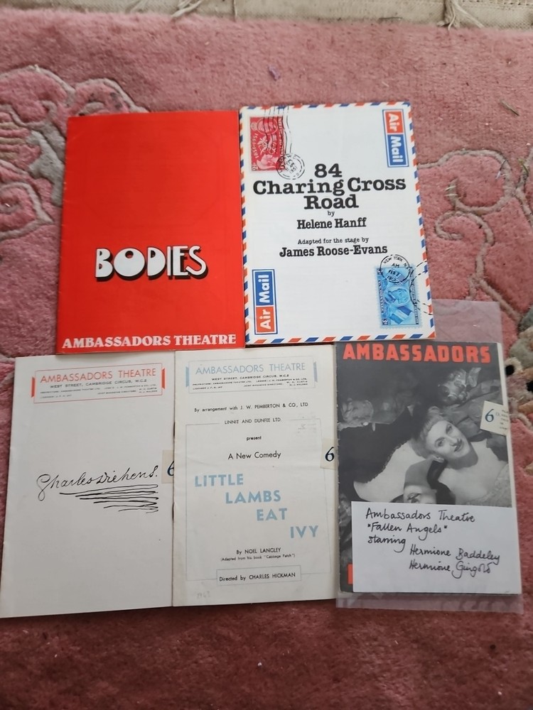 5 Ambassadors Theatre Programmes