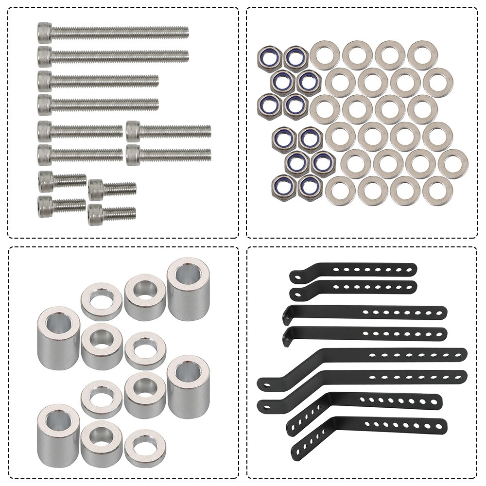 Motorcycle 36L Side Case Hard Saddlebag + 55L Top Case Tail Box Luggage New