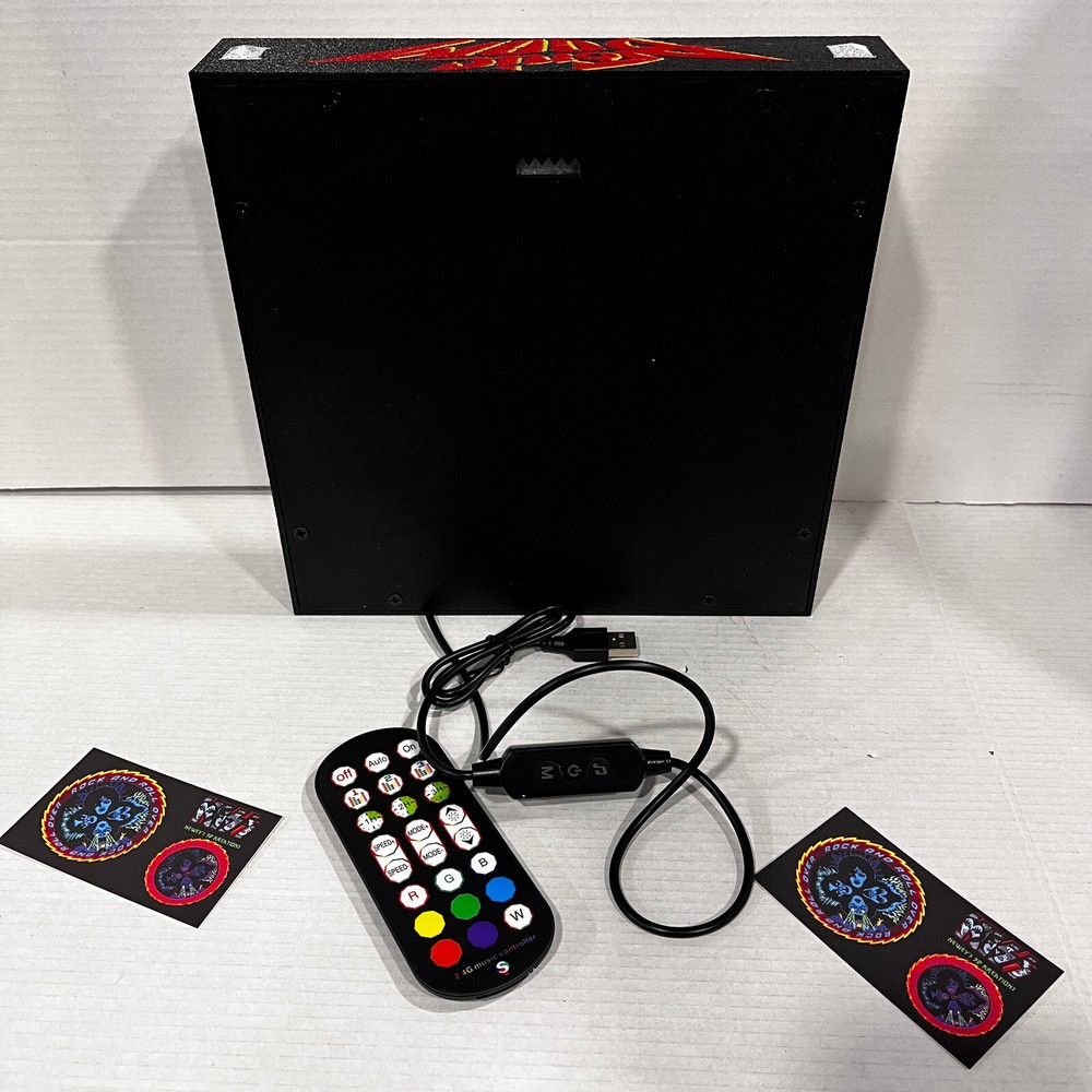 KISS SONIC BOOM colored Litho light box with LED colored lights and remote