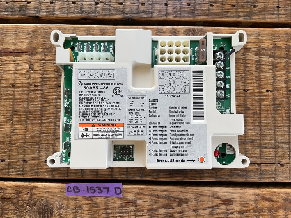 Furnace Control Board 50A55-486 White-Rodgers