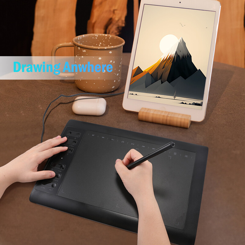 Animation Digital Graphics Drawing Tablet 12 Hot Keys for Windows/Mac/Android