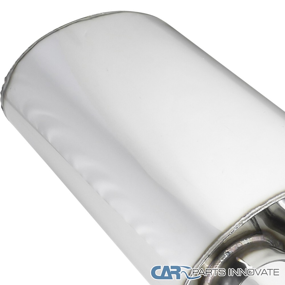 Dual Slant Burn Tip DTM Style Weld On Exhaust Muffler BMW E36 E46 E90 E39 E60