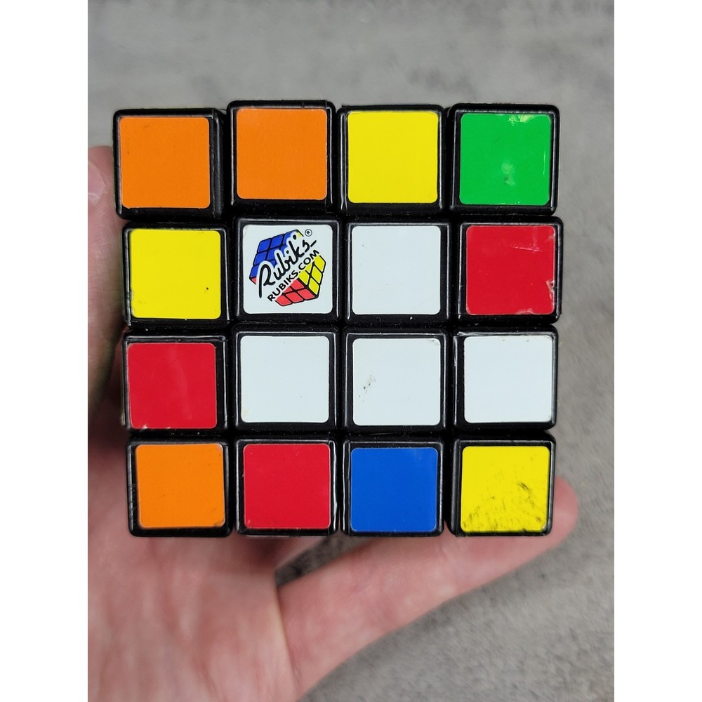 Rubiks Revenge 4x4x4 Master Cube Brain Teaser Puzzle Multicolor Black Plastic