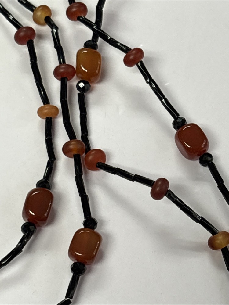 Camelian Stone Extra Long Rosary ~ READ DESCRIPTION