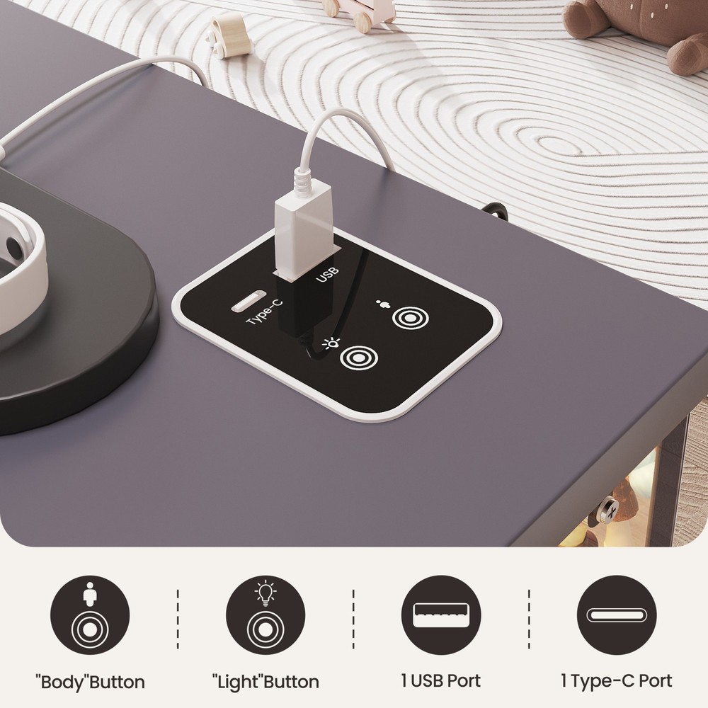 Smart Display Case with Human Sensor, Display Box with LED Lights for Figures