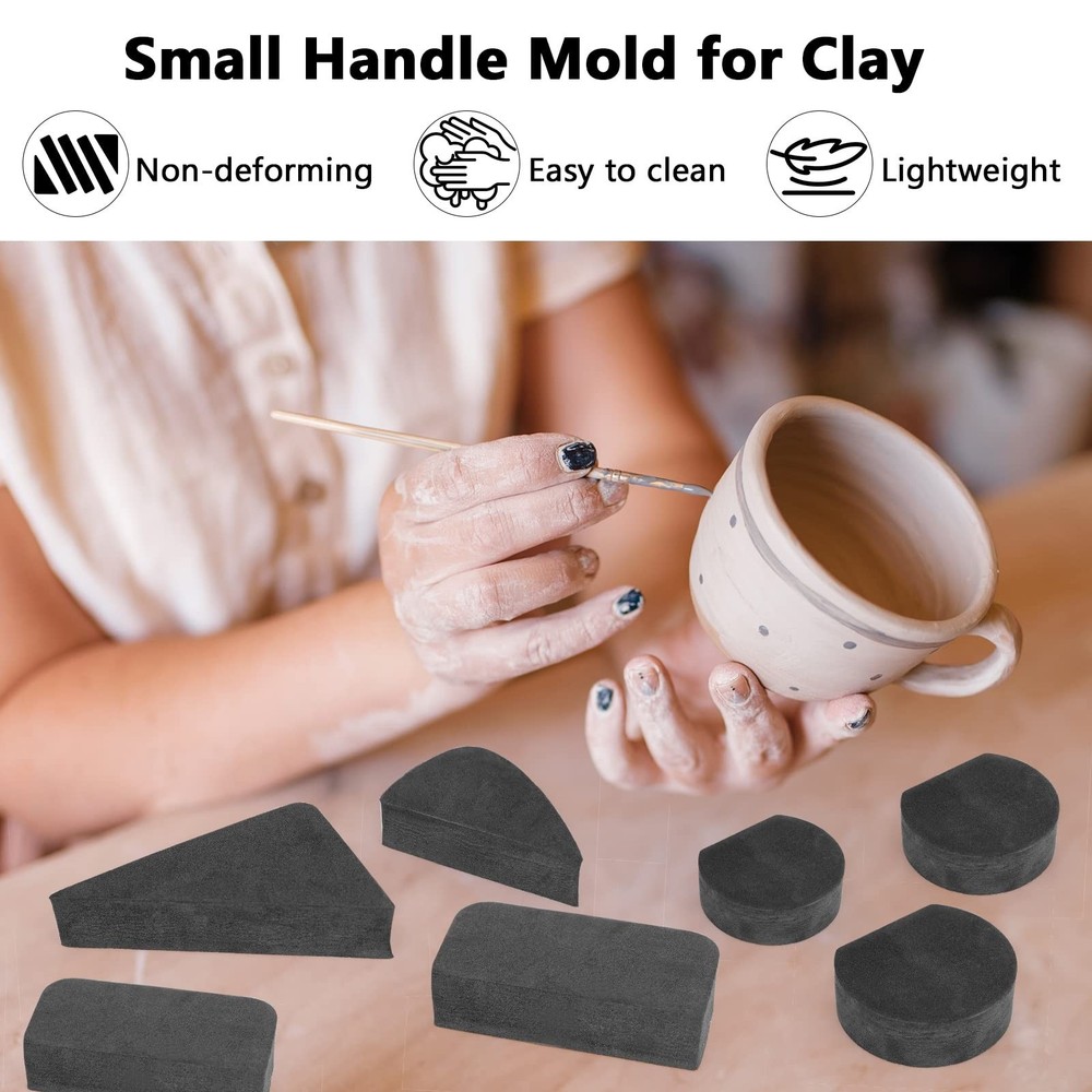 Pottery Mug Handle Molds 12Pcs Mug Handle Forms Mug Handle Making Tool for Po...