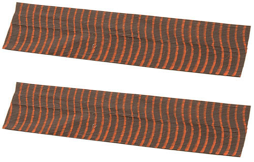 OMP VIBE String Silencers 5" Brown w/Red 2 Pack