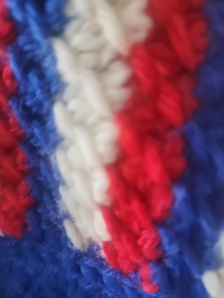 Saddle Blanket Red, White And Blue