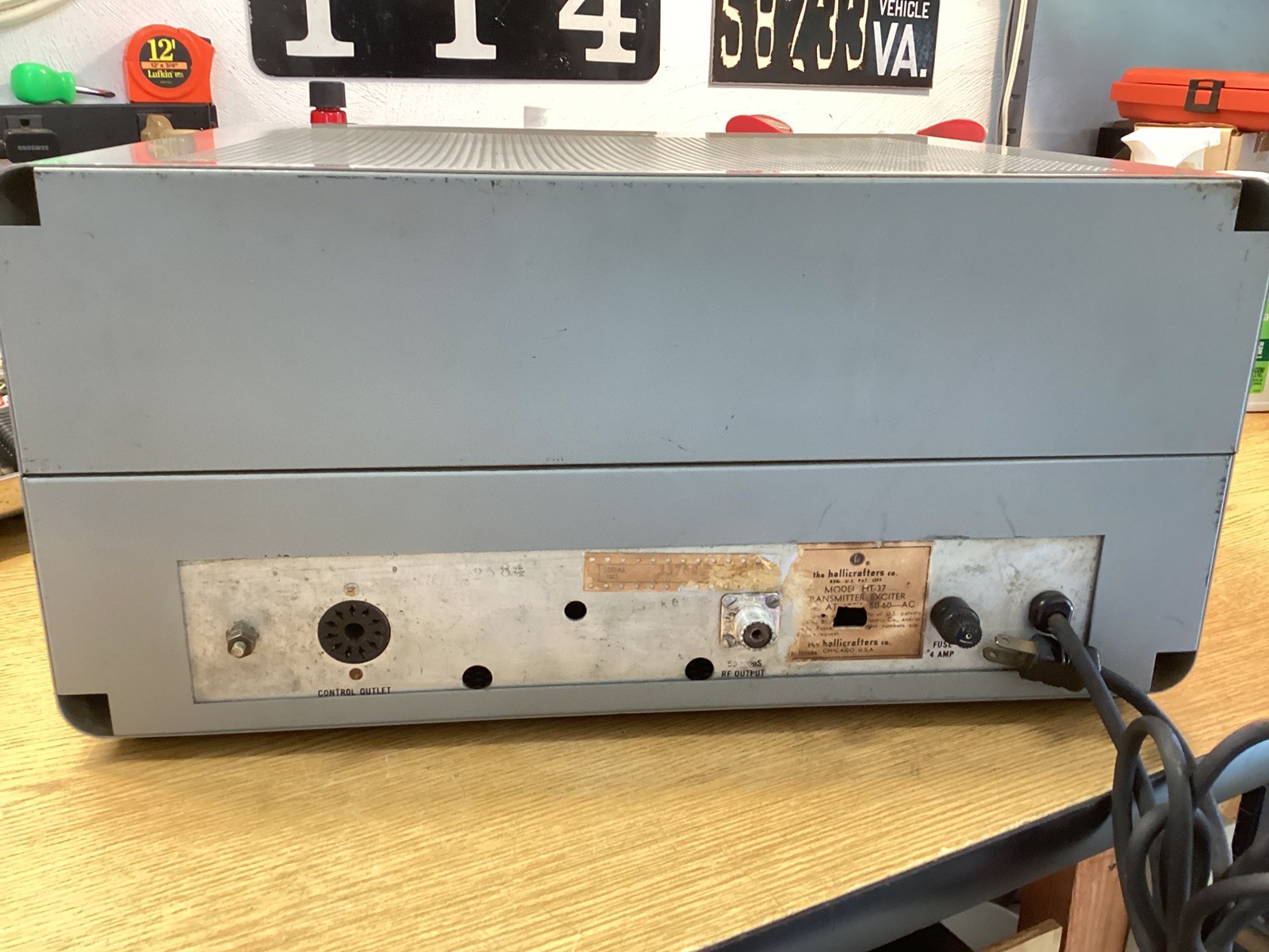 DEFECTIVE Hallicrafters HT37 Ham Radio Transmitter Vintage G3D