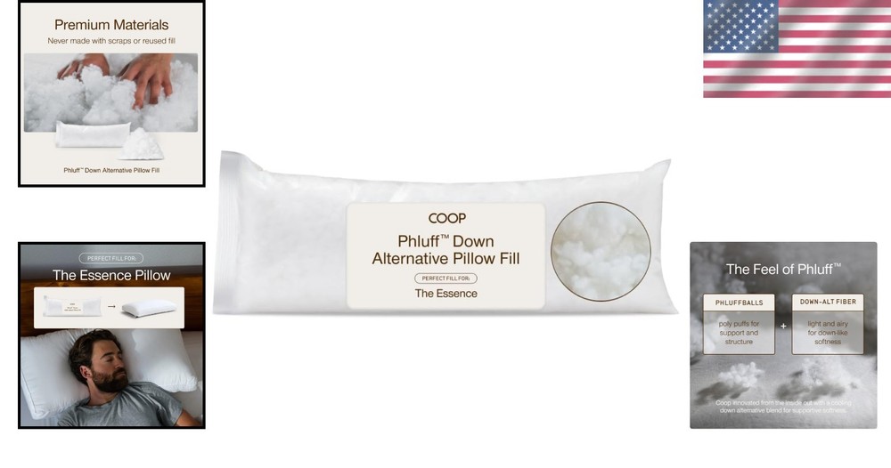 Customizable Extra Phluff 3oz Poly Fiber Filling - Elevate Your Sleep Experience