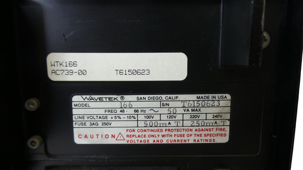 Wavetek 166 Pulse/Function Generator 50 MHz - Free Shipping