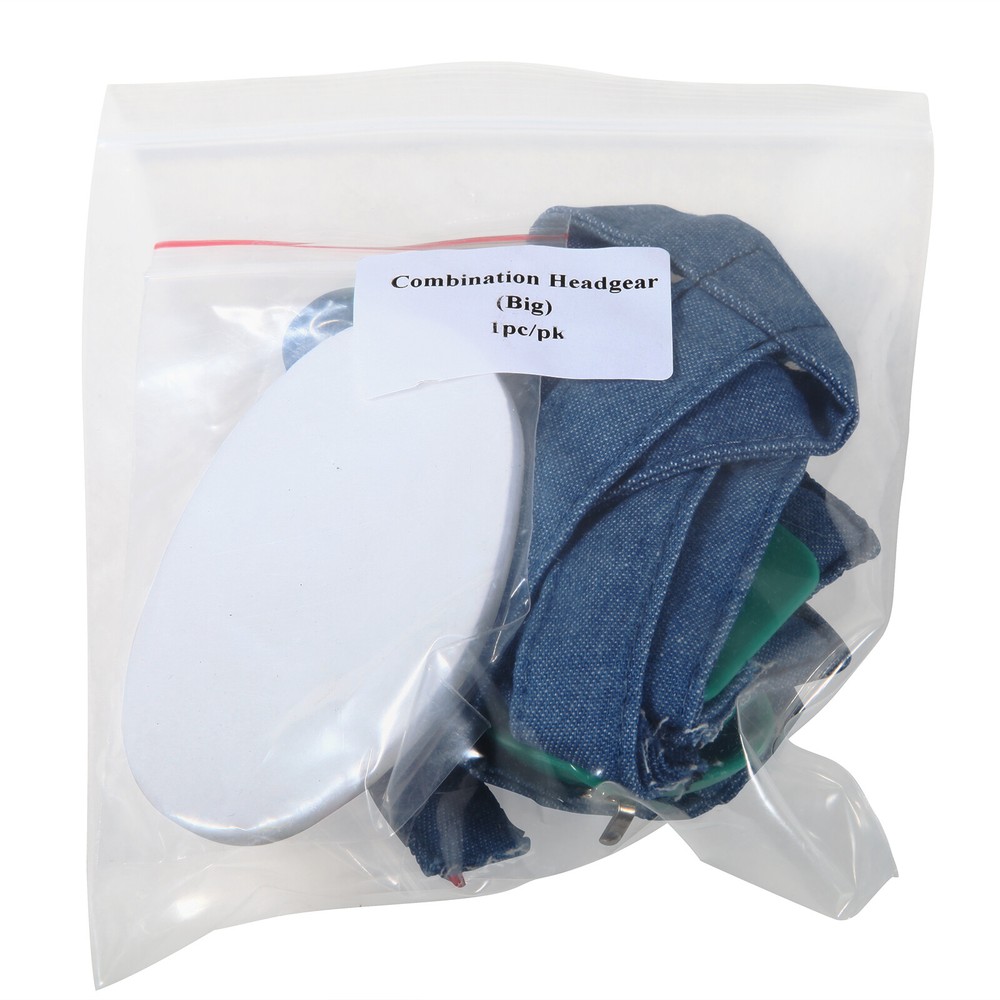 Dent Orthodontic High -Pull Headgear With Rigid Chin Cap High Pull Strap Blue