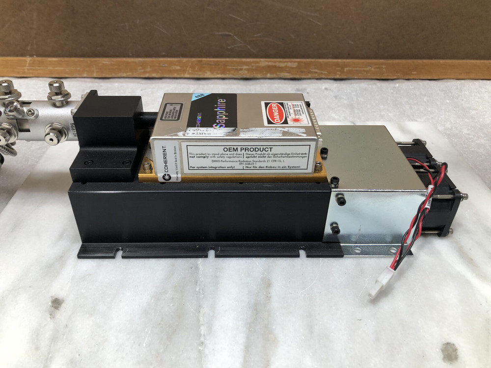 Coherent Sapphire 488-20 Continuous Wave Laser System With Heatsink Cables