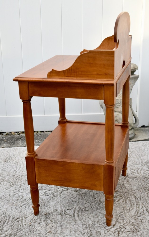 Vintage Lexington Solid Cherry Americana Stand/Table w/Pull-Out & Drawer