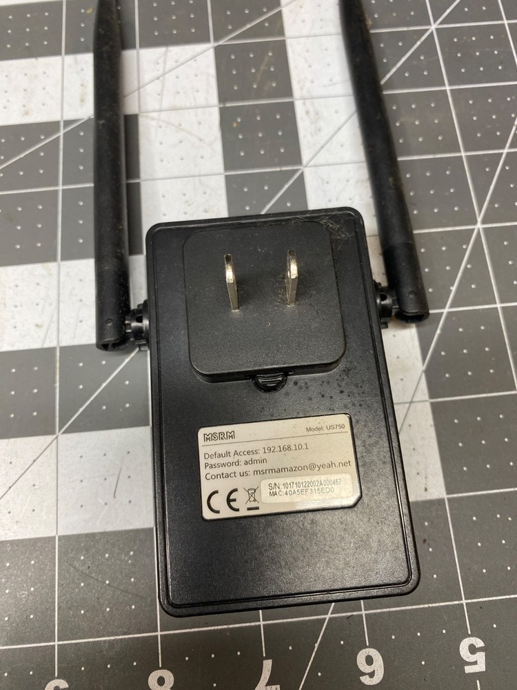 Wi-Fi Extender RSRM Model #US750 w/DC convertor