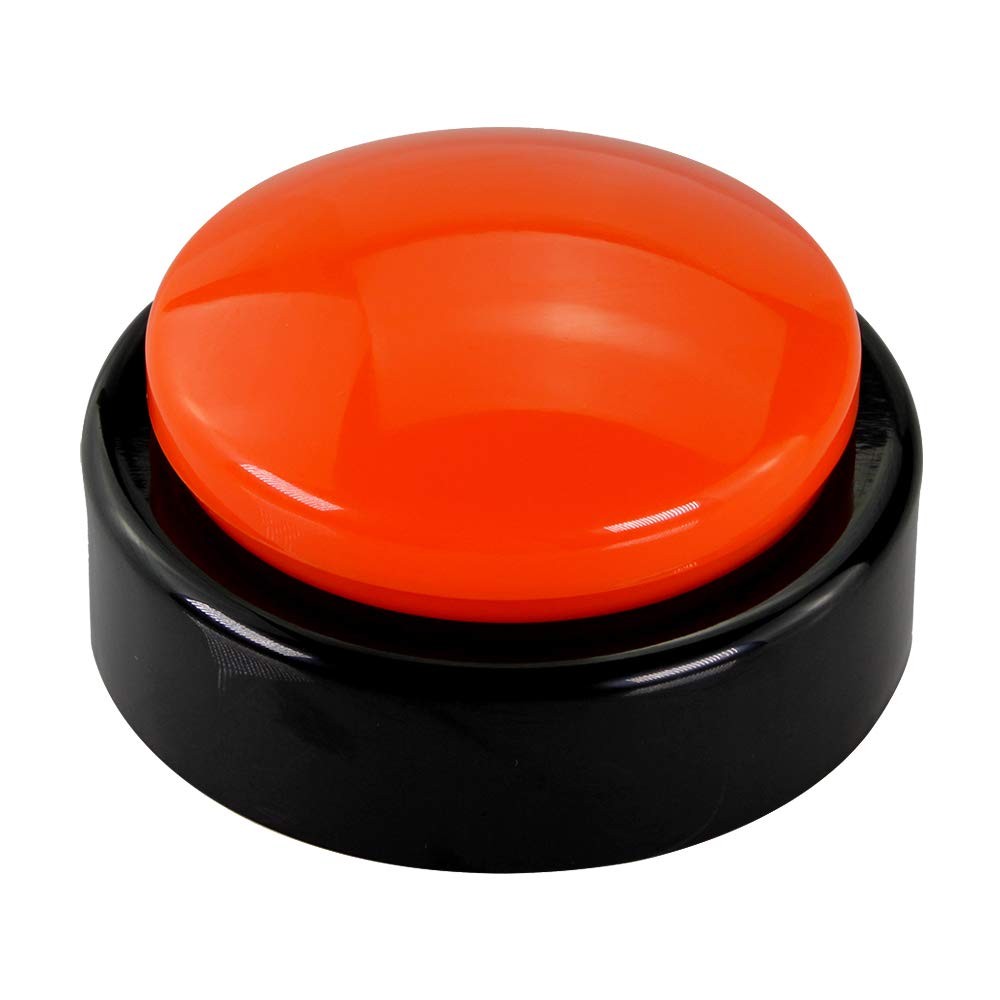 Big Button Timer - time Talking Clock for Blind, Date and Large, Orange+black