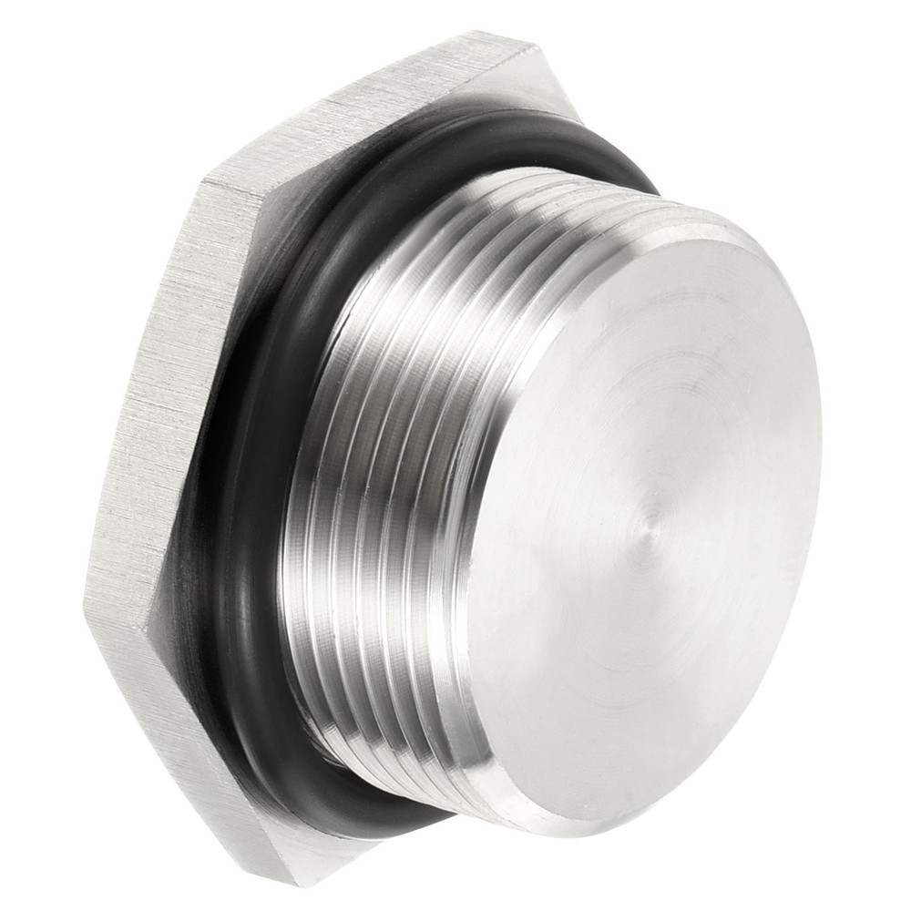 M32x1.5 Male Plug Stainless Steel Thread Hex Head Socket Solid Pipe Fitting