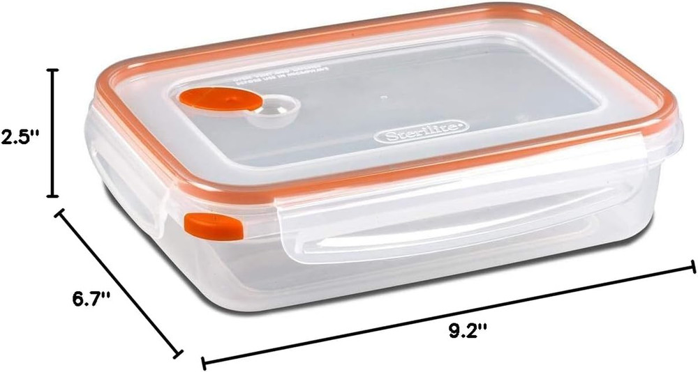 3211106 5.8C Rectfood Container, 1 EA, Plastic